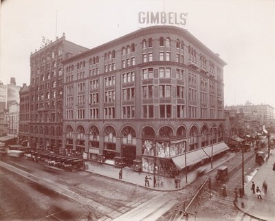 Gimbel Brothers, Market Street at 9th, Southeast corner, 1899 by American Photographer